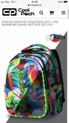 PLECAK SZKOLNY COOLPACK JOY L LED RAINBOW LEAVES