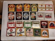 Etykiety piwne z Czechosłowacji sprzed 1993 r 