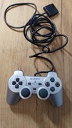Kontroler pad PlayStation 2 srebrny silver 