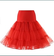 Halka czerwonona nową L/XL tiul/organza