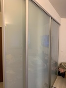 Drzwi przesuwne RAUMPLUS - Szkło klejone, matowe