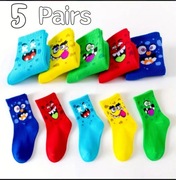 Skarpetki dla dzieci 5 par M 3-5 lat super jakość kolorowe okazja