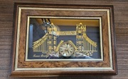Ciekawy zegar ręcznie zrobiony TOWER BRIDGE