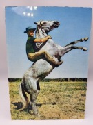 Pocztówka z kowbojem na koniu