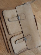 TECZKA TORBA SKÓRZANA VINTAGE RETRO LATA 70 PRL STUDENT HIPSTER