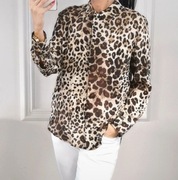 ZARA Bluzka w panterkę 100% wiskoza M