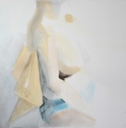 Akt kobiecy III, 80x80 cm, obraz, gwasz na płótnie