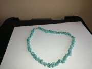 turkusowe korale naszyjnik kamień 49cm