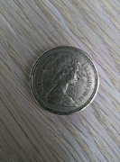 Moneta 1 Funt 1983 Wielka Brytania - One Pound (Elżbieta II, Herb)