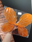 Skrzydła wróżki motyla pomarańczowe kostium przebranie