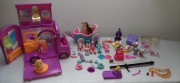 Polly Pocket z Autobusem Ubranka Akcesoria i dodatki Zwierzęta+karetakucyki