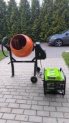 Agregat 3,8kW INWENTOROWY raz używany + betoniarka 100L/550W ZESTAW
