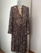 Sukienka w panterkę dół plisowany Reserved 