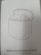 Słuchawki bezprzewodowe douszne MD016