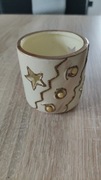 Świecznik ceramiczny na tealighty lampion dekoracja święta Boże Narodzenie 