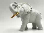 Figurka porcelanowa: „Słoń" , figurka sygnowana
