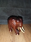 Figurka z drewna tekowego słoń AZJA 