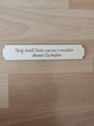 Deseczka napis cytat 16x3cm