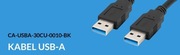KABEL USB-A M/M 3.0 1.0M CZARNY LANBERG ZESTAW 6 szt