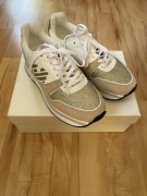 Damskie biało złote buty marki Emporio Armani w rozmiarze 38