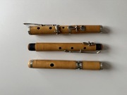 XIX-wieczny drewniany flet poprzeczny