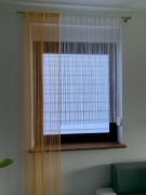 Firany makarony sznurki pomarańczowy