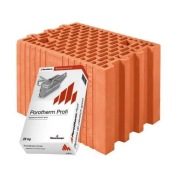 Cegła Pustak Bloczek Porotherm Ściany Mury 25 PROFI Klima klej