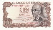 Banknot 100 peseta Hiszpania 1970 P.152 UNC