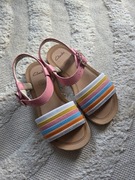 Clarks tenczowe sandałki skórzane rozmiar 29,5