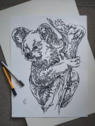 Rysunek: koala, cienk. - brystol 36x48 cm, 250 g