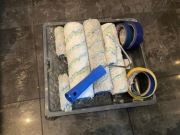 zestaw do malowania Dolphin - wałki, kuwety, pędzle