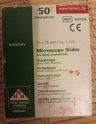 Szkiełka mikroskopowe podstawowe szlifowane