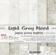 Zestaw papierów LIGHT GRAY MOOD 15x15  Craft o'Clock 24ark
