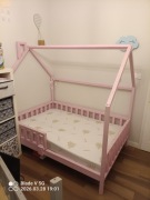 Łóżko dziecięce domek dla dziewczynki Wrocław Okazja