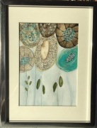 Obrazki z motywem abstrakcyjnych kwiatów 