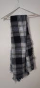 Duża chusta w kratę