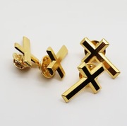 Przypinka Złoty Krzyżyk | Krzyż | Elegancka broszka | Pin