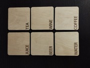 Podstawki Pod Kubki Kufle 6szt+ GRATIS Wyposażenie