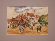Kazimierz Dolny nad Wisłą AKWARELA 24x30 cm