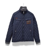 Męska Kurtka Ocieplana Pikowana Granatowa Geographical Norway |R. M