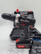 Wiertarko wkrętarka akumulatorowa 2x aku 21V 2000mAh akcesoria 