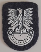 Orzełek - wz. 71 - naszywka na czarny beret pancerniaków LWP.