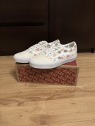 Buty trampki Vans kremowe floral Marshmallow r. 37