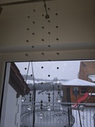 Zawieszki kryształki kule na okno