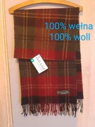Szal szalik damski 100% wełna 