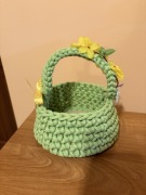 Koszyk wielkanocny dla dziecka zielony