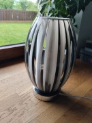 Lampa lampka stołowa Glamour srebrna nocna