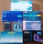 Rękawice nitrylowe bezpudrowe  M różne