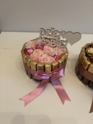 Torcik z czekoladek merci prezent kobiet imieniny urodziny