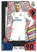 TOPPS MATCH ATTAX 2017/2018 HOT SHOT CRISTIANO RONALDO REAL MADRID 17